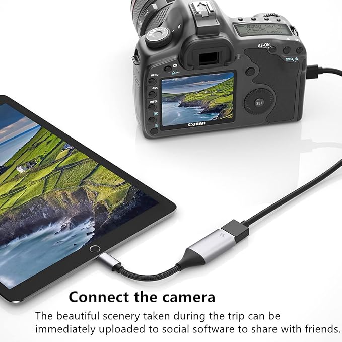 IVSHOWCO Lightning to USB Adapter, USB Camera Adapter - Image 5