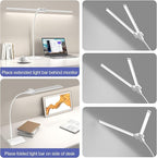 EppieBasic Led Desk Lamp, 24W 31.5IN Architect Double Head Desk Lamps - Image 6