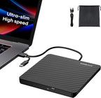 Amicool External USB-C USB 3.0 CD/DVD Drive Burner +/-RW, Ultra-Slim Portable by Amicool