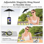 Magnetic Umbrella Phone Stand for Sun Protection, Adjustable Sun Shade Shield - Image 3