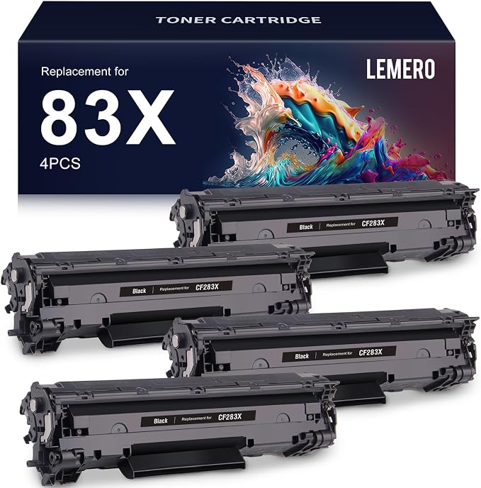 LEMERO 83X CF283X Toner Cartridge Compatible Replacement by LEMERO
