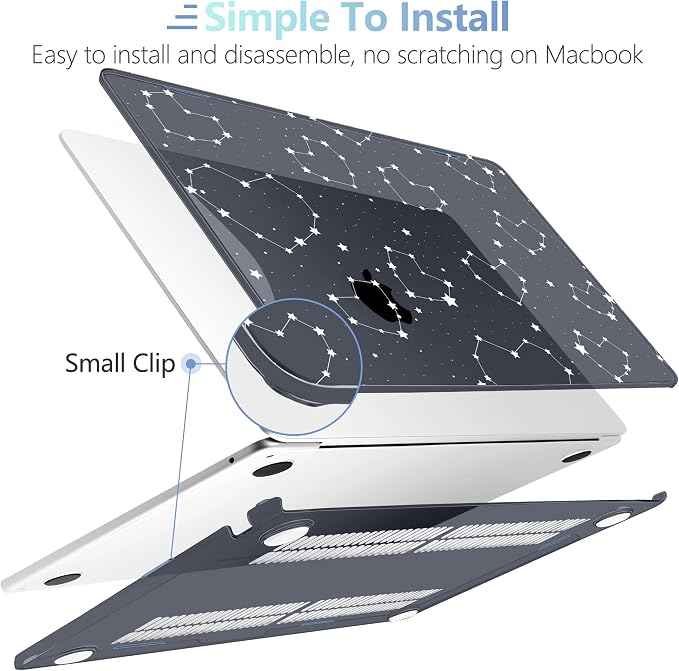 MEEgoodo Case for MacBook Air M4/M3/M2 13.6 inch 2025 2024 2022, Fit Model - Image 5
