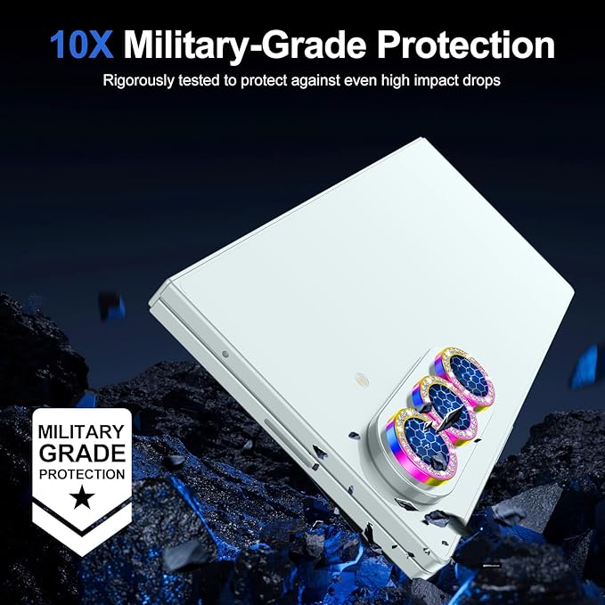 for Samsung Galaxy Z Fold 7 Camera Lens Protector, Individual Metal Ring - Image 5