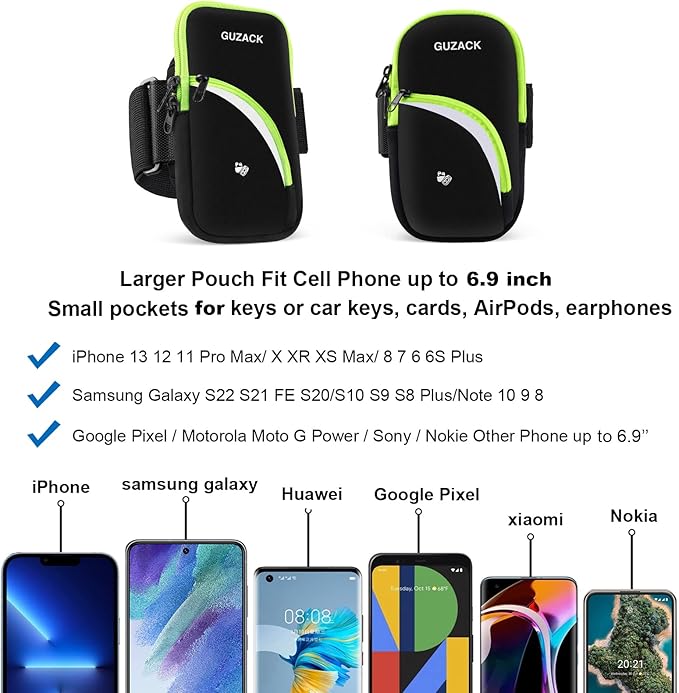 Phone Holder for Running Armband for iPhone 14 15 Pro Max 13 12 11 X XS XR 8 7 - Image 3