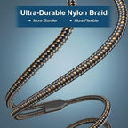 EMK 3.5mm to 2RCA Cable 24K Gold-Plated Nylon Braided RCA to Auxiliary Stereo - Image 4