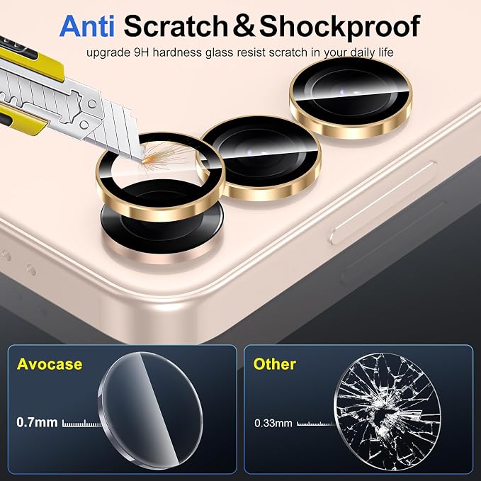 for Samsung Galaxy S25 Plus Camera Lens Protector, Individual Metal Ring - Image 3