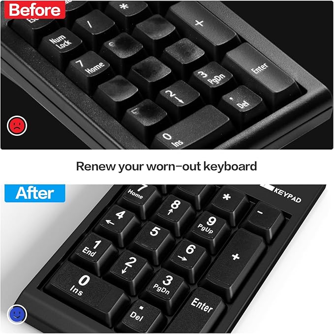 2PCS Keyboard Number Stickers, Keyboard Number Pad Replacement Stickers - Image 4