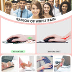 JIKIOU Mouse Pad, 2 Pack Ergonomic Mouse Pads - Image 3