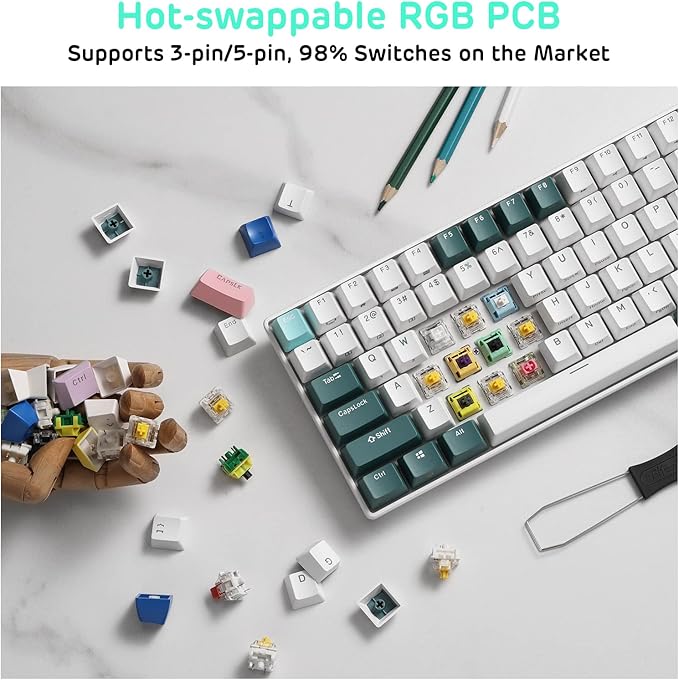 RK ROYAL KLUDGE RK96 RGB Limited Ed, 90% 96 Keys Wireless Triple Mode - Image 6