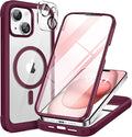 Miracase Glass Series for iPhone 15 Case Full-Body Magnetic Case by Miracase
