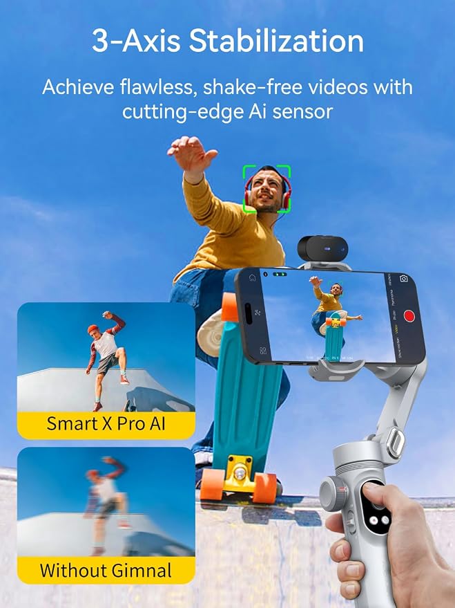3-Axis Phone Gimbal, Gimbal Stabilizer - Image 3