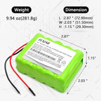 12V NiMH Battery Pack AA2000mAh, 10-Cell Rechargeable Replacement - Image 2