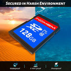 INDMEM SD Card 128GB 6-Pack, Class 10 128GB High Speed up to 90M/S Full HD - Image 2