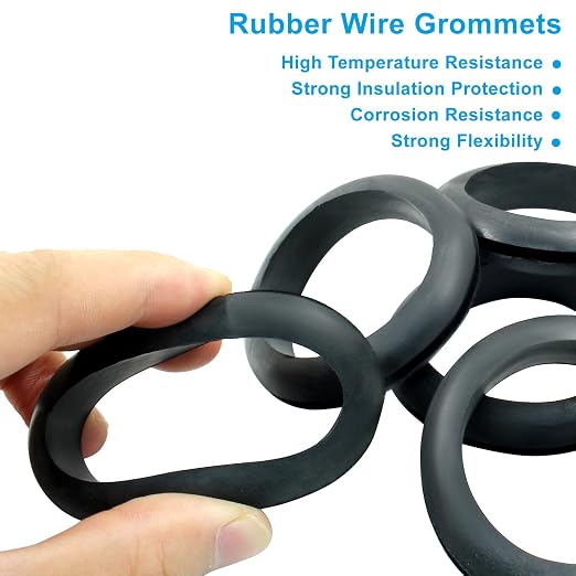 12 Pcs Rubber Grommets, 1-3/4" Inside Diameter 2" Drill Hole Rubber Wire - Image 3