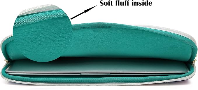 Canvaslove Rose Pattern Canvas Laptop Sleeve Case Bag - Image 3