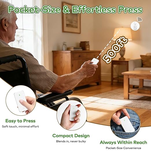 NineLeaf Wireless Light Switch and Receiver Kit, 1300FT RF Range, No Wiring - Image 7