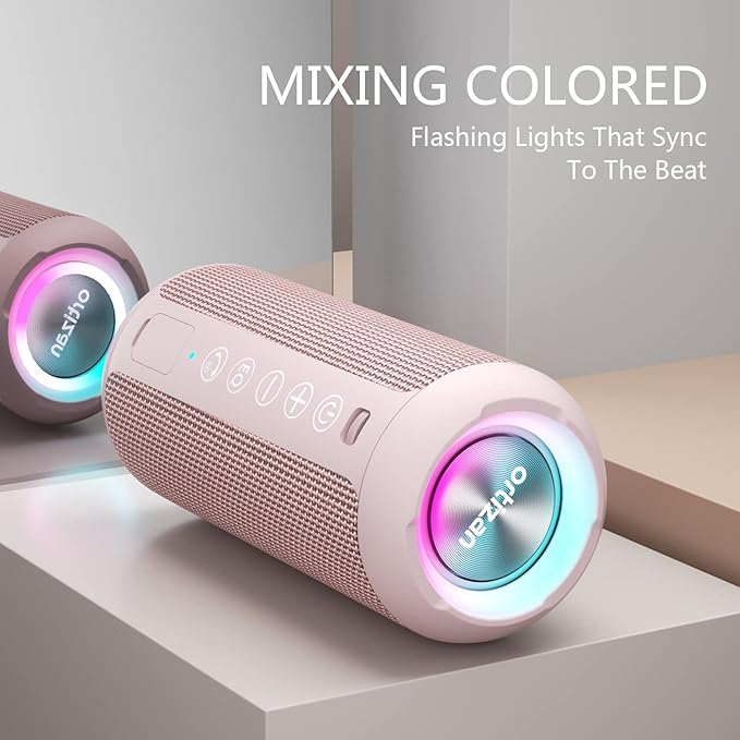 Ortizan Portable Bluetooth Speakers, IPX7 Waterproof Wireless Speaker - Image 2