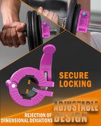 MAXRICH Barbell Clamp 1 inch Multiple Sizes & Adjustable Weight Clips - Image 3