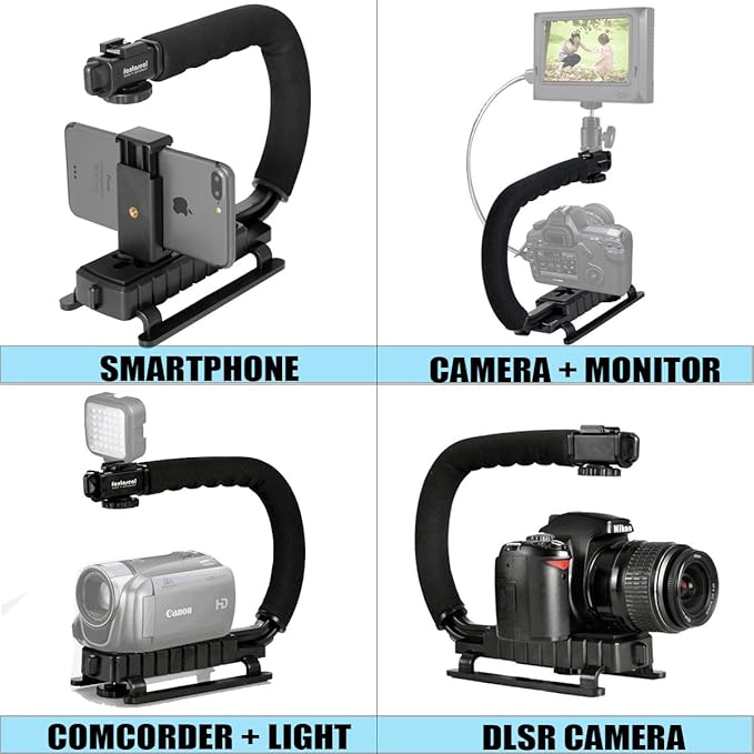 Fantaseal 4in1 DSLR/Mirrorless/Action Camera +Camcorder +Smartphone Stabilizer - Image 4