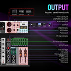Professional Audio Mixer, 6 Channel Audio Interface Sound Board Mixing Console - Image 7