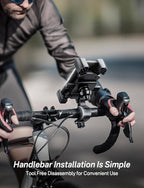 Bike Phone Holder Handlebar, Motorcycle Phone Mount, ATV Cell Phone Clamp - Image 5