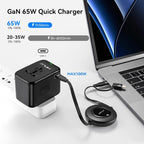 Universal Travel Multi Adapter, PD 65W Worldwide Travel Charger - Image 5
