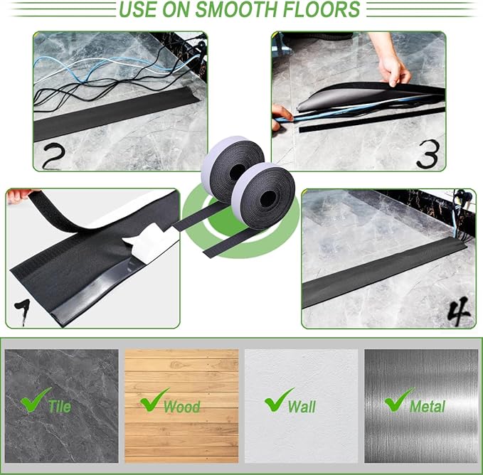 Floor Cable Covers - 20ft Oxford Fabric Cord Protector - Image 4