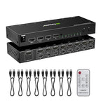 HDMI KVM Switch 1 Monitor 8 Computers 4K@30Hz, 8 Port HDMI KVM Switches by Welcometothebrandflagship
