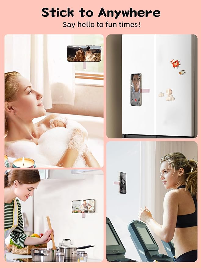 Magnetic Suction Phone Case Mount, Silicone Suction Cup Grip Stand - Image 9