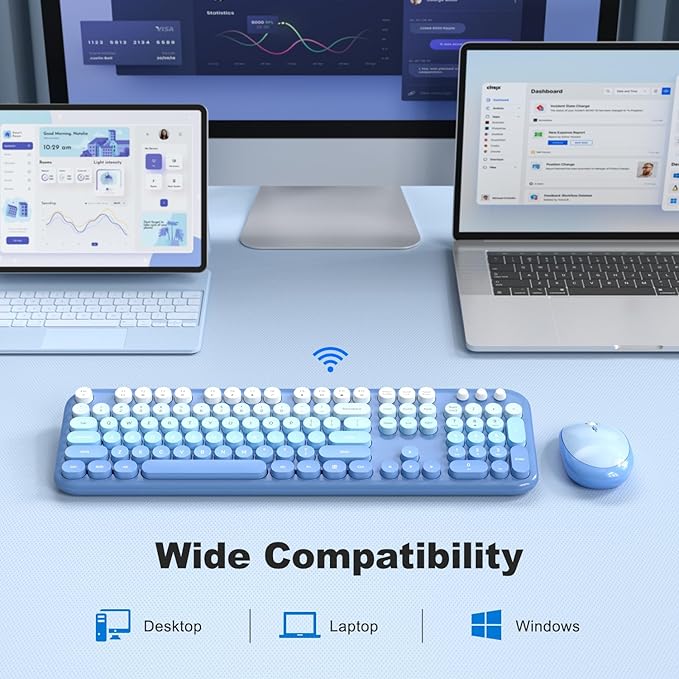 KNOWSQT Wireless Keyboard Mouse Combo - Image 4