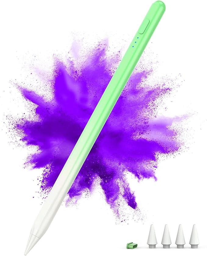 Stylus Pen for iPad 2018-2024, 15Mins Fast Charge for Apple iPad Pencil by DEGGE