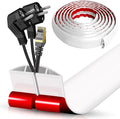 Floor Cord Cover Cavity 0.8"x0.37" Self Adhesive Cord Hider, 10FT Low Profile by DBHXXMB-HH