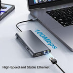 USB C Hub Multiport Adapter, 11 in 1 USB C Docking Station - Image 4