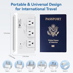 220V to 110V Travel Voltage Converter, FOVAL 2000W International Power Converter - Image 4