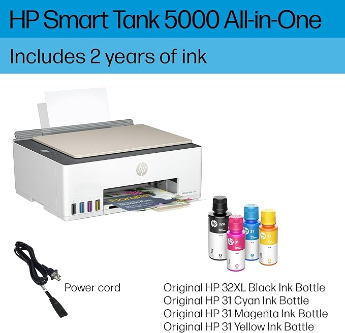 HP Smart Tank 5000 Wireless All-in-One Ink Tank Printer - Image 6