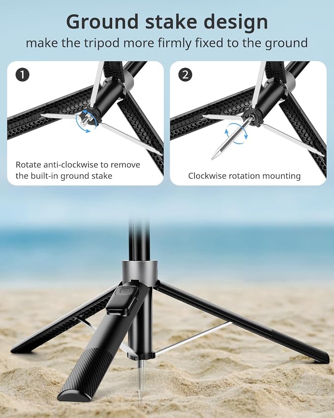 Magnetic Tripod for iPhone, Extendable Cell Phone Stand for Recording Travel - Image 7