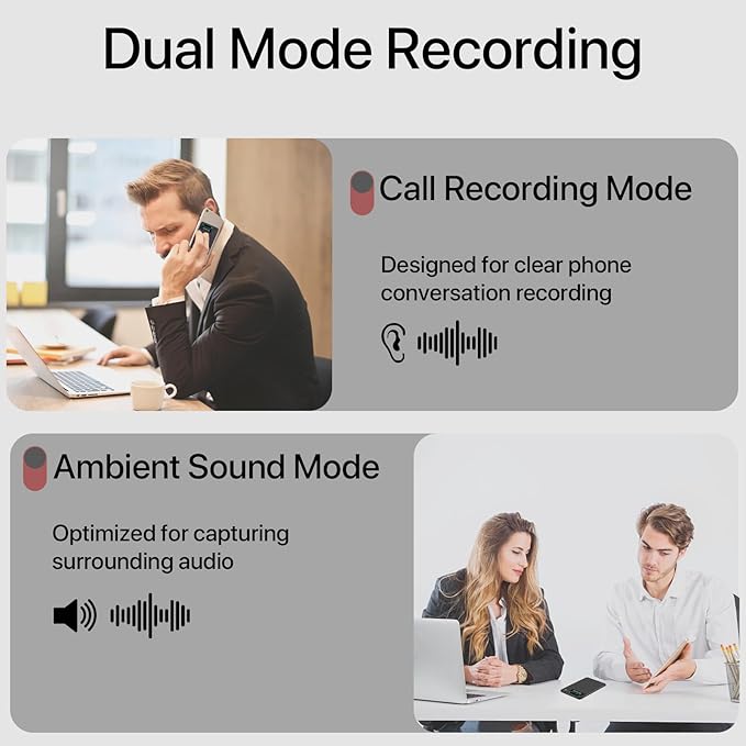 Ai Voice Recorder, Note Voice to Text Recorder W/Magnetic Case, App Control - Image 6