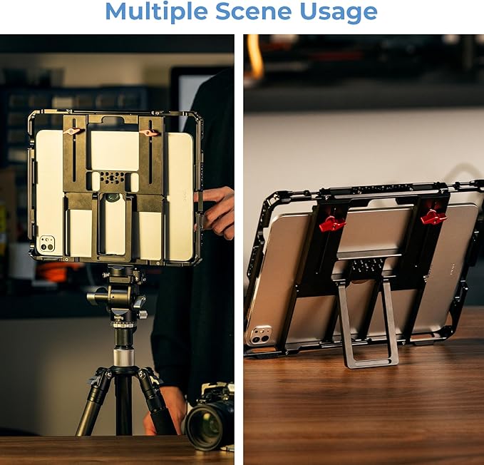 SMALLRIG Universal Metal Cage for iPad, Tripod Mount Adapter Monitor Fits for - Image 7
