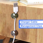 3 Sets Charger Holders for Cords, Adhesive Metal Cord Clips, Cable Management - Image 4