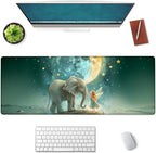 Fairy and Elephant Large Mouse Pad, Gaming Mouse Pad, Keyboard Mat, Non-Slip by Unknown