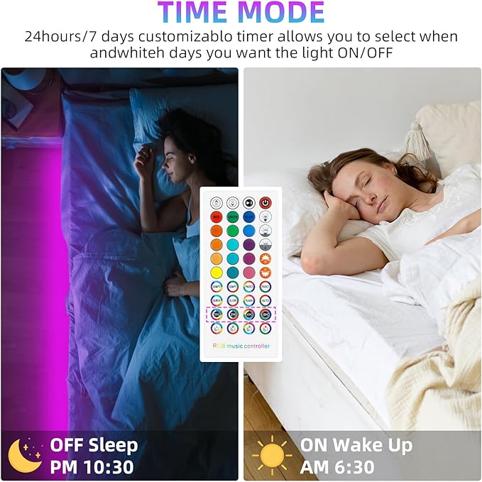 RGBZONE Bluetooth RGB LED Controller, 4-PIN Smart Music LED Strip Lights - Image 6