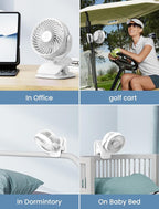 Shinebella AA Battery Powered Clip on Fan - Image 6