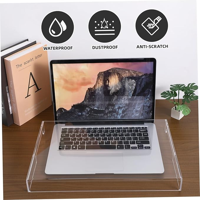 DOITOOL Clear Acrylic Keyboard Cover Protector, 15.6 in Laptop Keyboard Cover - Image 3