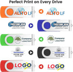 ABLAZE Custom Flash Drive 512MB 100 Pack, Personalized USB Drives Custom USB - Image 2