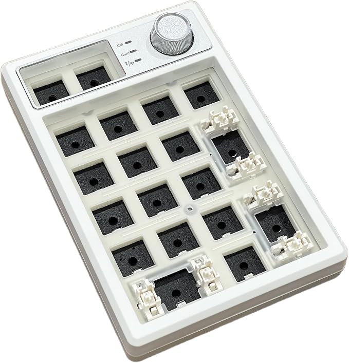 Wireless Mechanical Numpad Barebones Kit, Gasket Programmable Macro Numeric by TISHLED