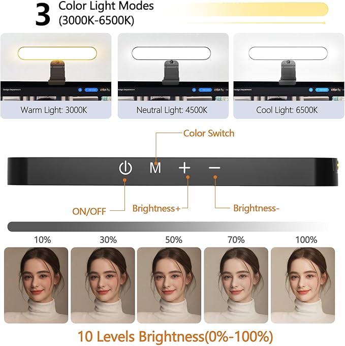 yAyusi Video Conference Light, LED Streaming Lighting - Image 4