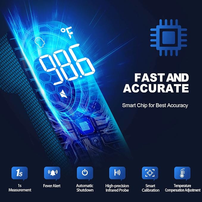 Thermometer for Adults and Kids, Digital Forehead Thermometer - Image 4