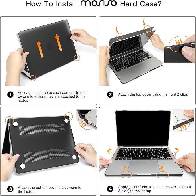MOSISO Compatible with MacBook Air 13 inch Case 2025 2024 2023 2022 M4 A3240 M3 - Image 3