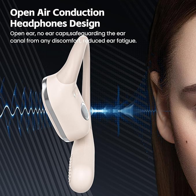 TRAUSI Open Ear Wireless Earbuds Bluetooth Headphones, 80H Playtime Stereo Ear - Image 5