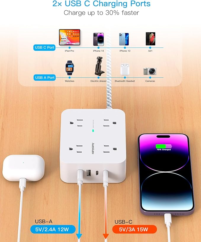 Surge Protector Power Strip - Image 5